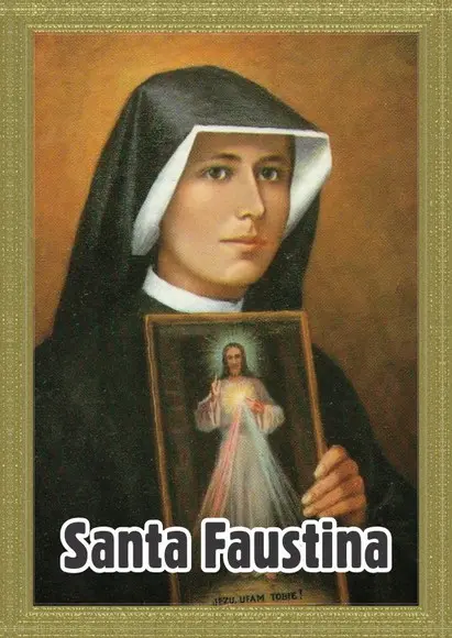 Santinho Santa Faustina. Pcte c/ 250 Unids