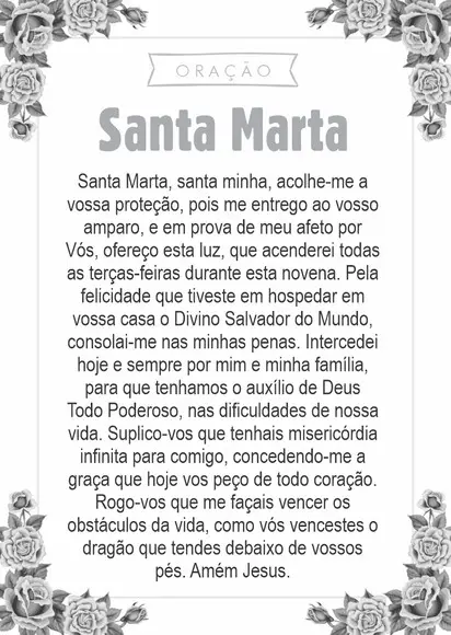 Santinho Santa Marta. Pcte c/ 250 Unids