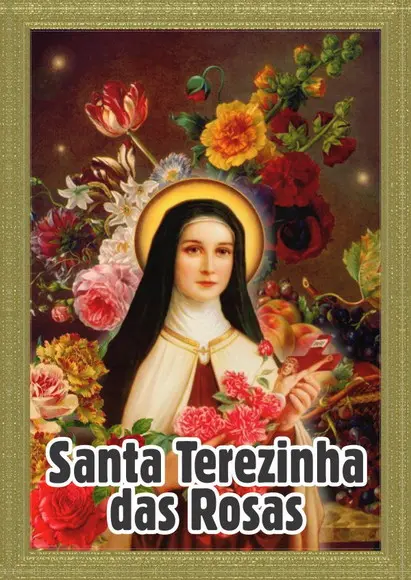 Santinho Santa Terezinha das Rosas. Pcte c/ 250 Unids