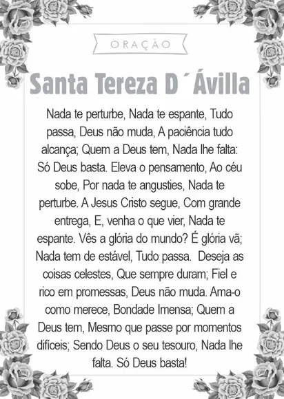 Santinho Santa Tereza D'ávilla. Pcte c/ 250 Unids