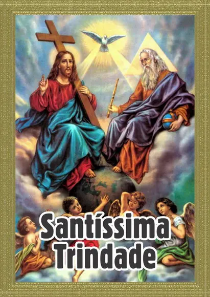 Santinho Santíssima Trindade. Pcte c/ 250 Unids
