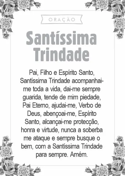 Santinho Santíssima Trindade. Pcte c/ 250 Unids