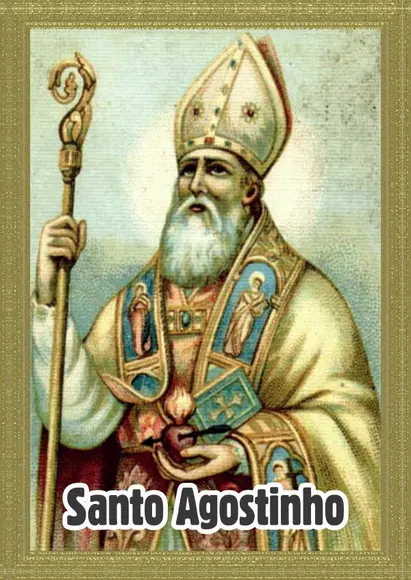 Santinho Santo Agostinho. Pcte c/ 250 Unids