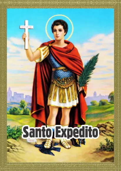 Santinho Santo Expedito. Pcte c/ 250 Unids