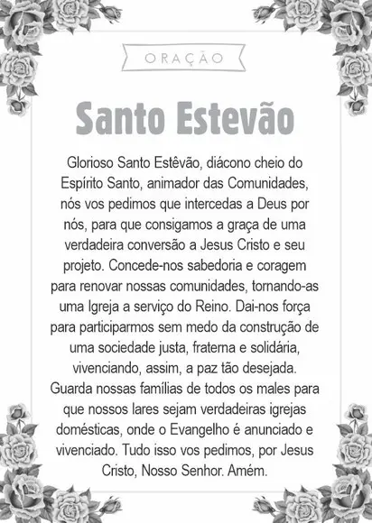 Santinho Santo Estevão. Pcte c/ 250 Unids