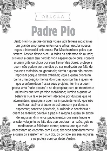 Santinho Santo Padre Pio. Pcte c/ 250 Unids