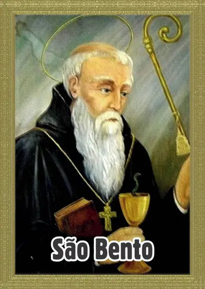 Santinho São Bento. Pcte c/ 250 Unids