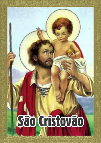 Santinho São Cristovão. Pcte c/ 250 Unids