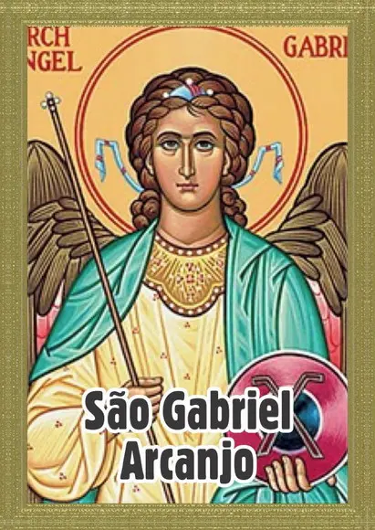 Santinho São Gabriel Arcanjo. Pcte c/ 250 Unids