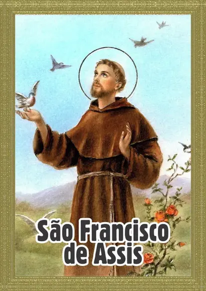 Santinho São Francisco de Assis. Pcte c/ 250 Unids