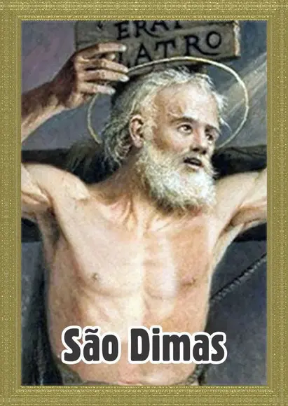 Santinho São Dimas. Pcte c/ 250 Unids