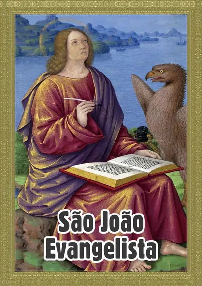 Santinho São João Evangelista. Pcte c/ 250 Unids