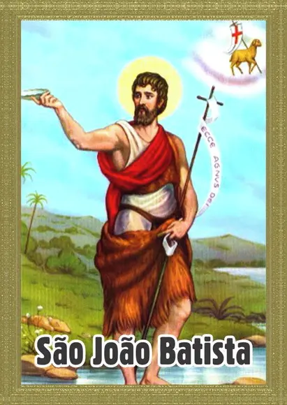 Santinho São João Batista. Pcte c/ 250 Unids