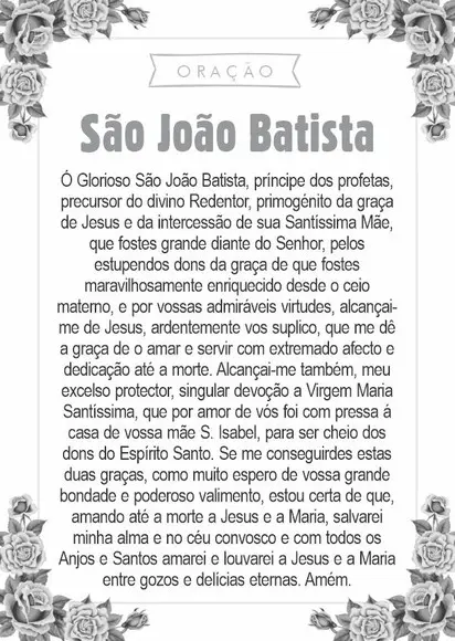 Santinho São João Batista. Pcte c/ 250 Unids