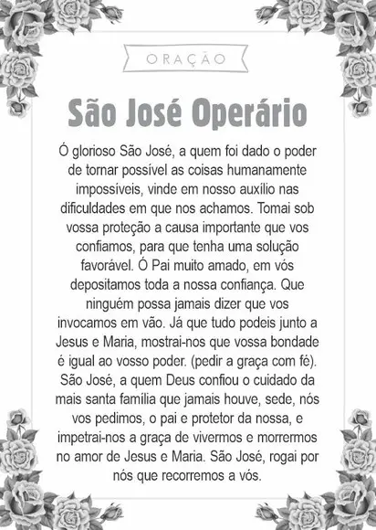 Santinho São José Operário. Pcte c/ 250 Unids