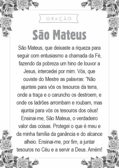 Santinho São Mateus. Pcte c/ 250 Unids
