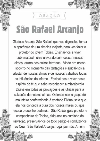 Santinho São Rafael Arcanjo. Pcte c/ 250 Unids