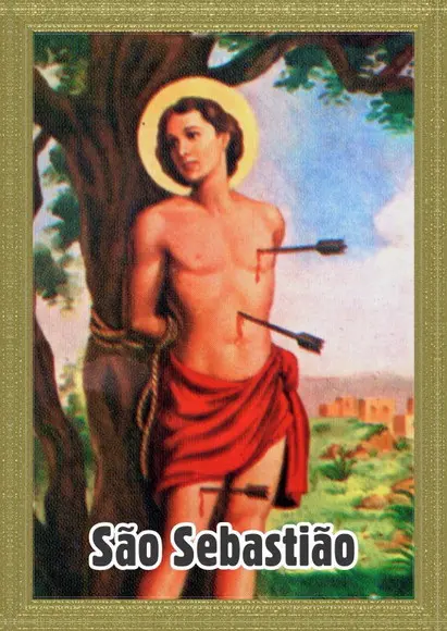 Santinho São Sebastião. Pcte c/ 250 Unids