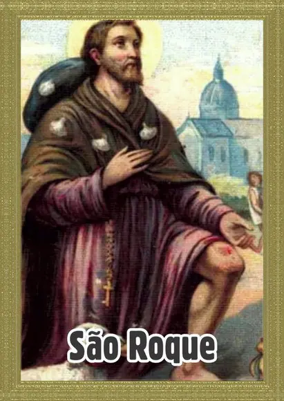 Santinho São Roque. Pcte c/ 250 Unids