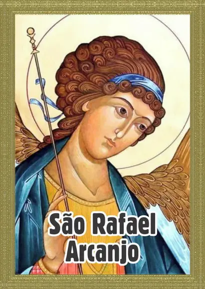 Santinho São Rafael Arcanjo. Pcte c/ 250 Unids