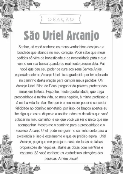 Santinho São Uriel Arcanjo. Pcte c/ 250 Unids