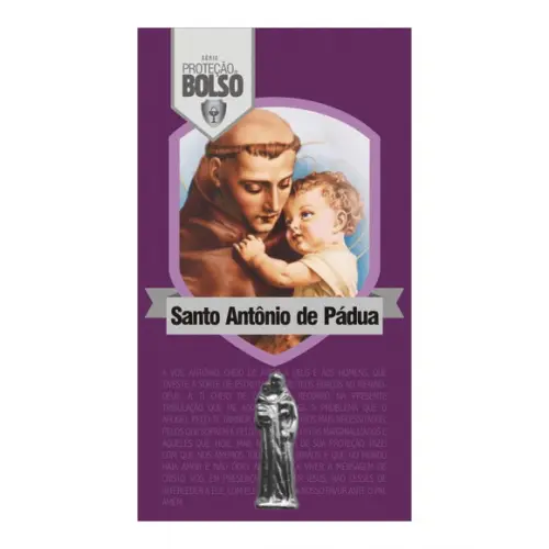 SANTO ANTONIO DE PÁDUA | CARTÃO DE BOLSO + MINI IMAGEM