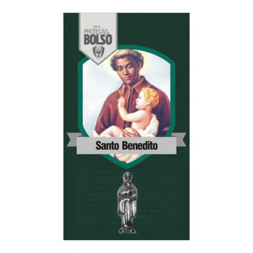 SÃO BENEDITO | CARTÃO DE BOLSO + MINI IMAGEM