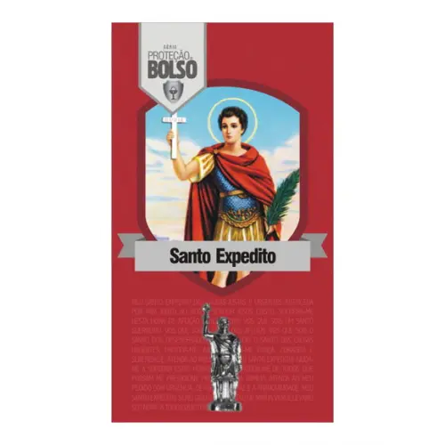 SANTO EXPEDITO | CARTÃO DE BOLSO + MINI IMAGEM