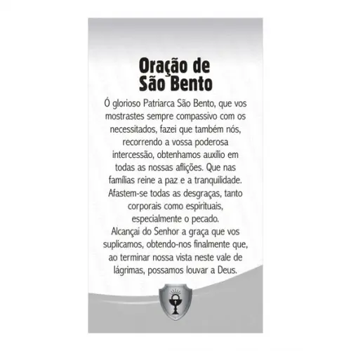 SÃO BENTO | CARTÃO DE BOLSO + MINI IMAGEM