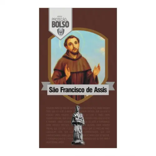 SÃO FRANCISCO DE ASSIS | CARTÃO DE BOLSO + MINI IMAGEM