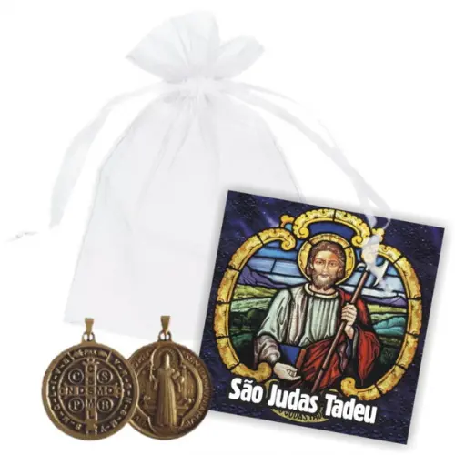 SAQUINHO DE ORGANZA PERSONALIZADO - SÃO JUDAS TADEU