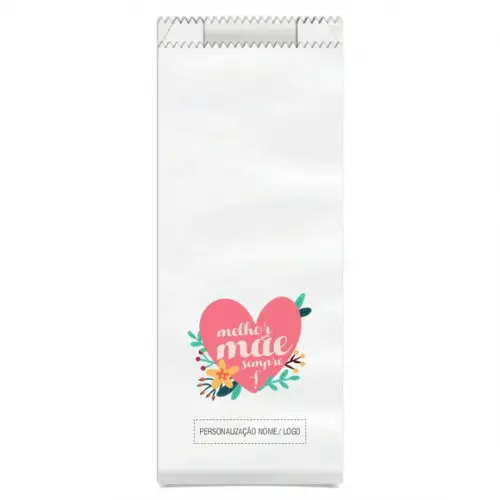 Saquinho de Papel Dia das Mães, Personalizado. Mod.02