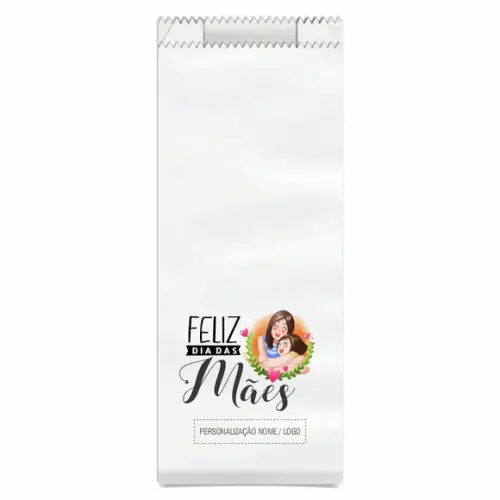 Saquinho de Papel Dia das Mães, Personalizado. Mod.03.