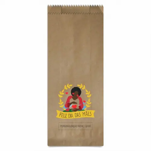 Saquinho de Papel Dia das Mães, Personalizado. Mod.05.