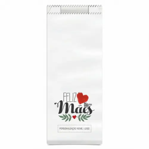 Saquinho de Papel Dia das Mães, Personalizado. Mod.06.