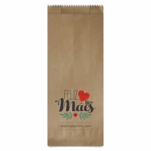 Saquinho de Papel Dia das Mães, Personalizado. Mod.06.