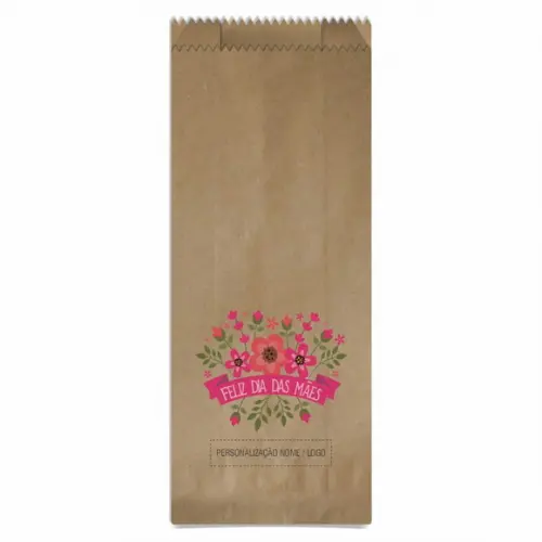 Saquinho de Papel Dia das Mães, Personalizado. Mod.08.