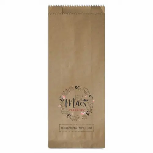 Saquinho de Papel Dia das Mães, Personalizado. Mod.07.