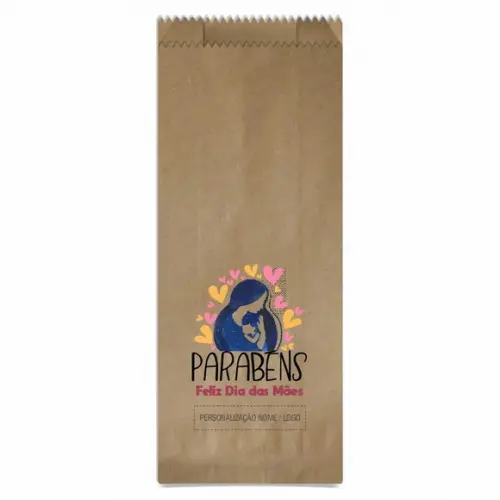 Saquinho de Papel Dia das Mães, Personalizado. Mod.09.