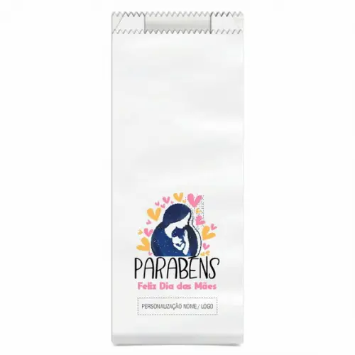 Saquinho de Papel Dia das Mães, Personalizado. Mod.09.