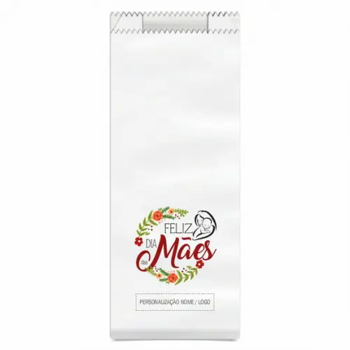 Saquinho de Papel Dia das Mães, Personalizado. Mod.10.