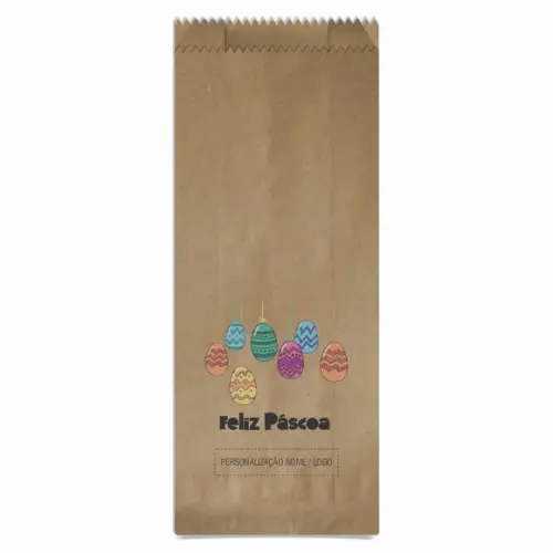 Saquinho de Papel Páscoa, Personalizado. Mod.01.