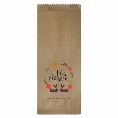 Saquinho de Papel Páscoa, Personalizado. Mod.03.