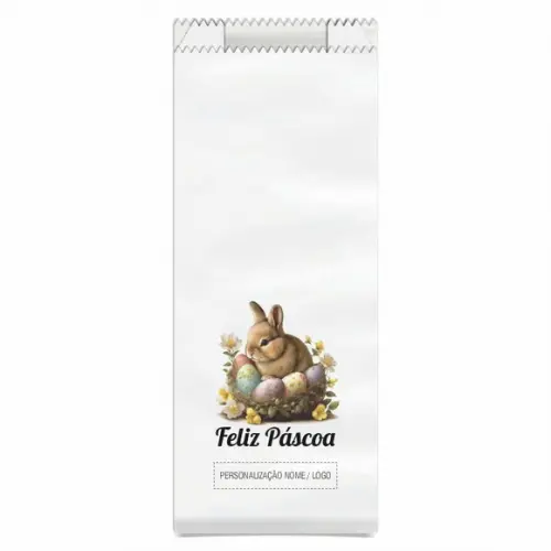 Saquinho de Papel Páscoa, Personalizado. Mod.04.
