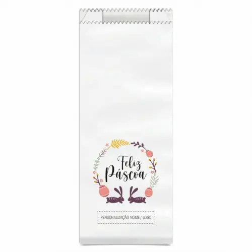 Saquinho de Papel Páscoa, Personalizado. Mod.03.