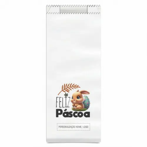 Saquinho de Papel Páscoa, Personalizado. Mod.05.