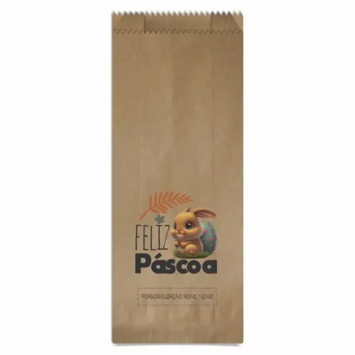 Saquinho de Papel Páscoa, Personalizado. Mod.05.