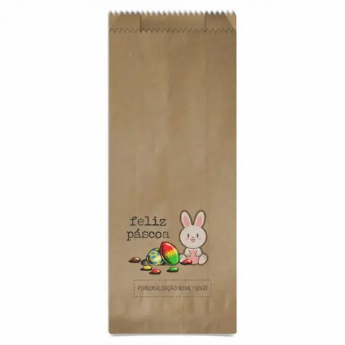 Saquinho de Papel Páscoa, Personalizado. Mod.07.