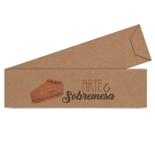 SAQUINHO DE PAPEL PORTA TALHERES PERSONALIZADO