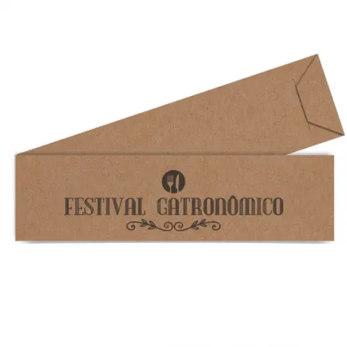 SAQUINHO DE PAPEL PORTA TALHERES PERSONALIZADO